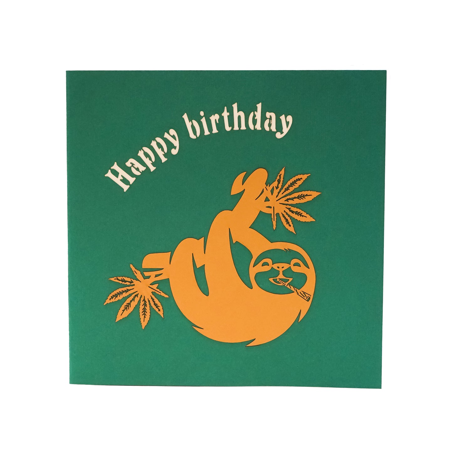 Get Slothed 3D Greeting Card