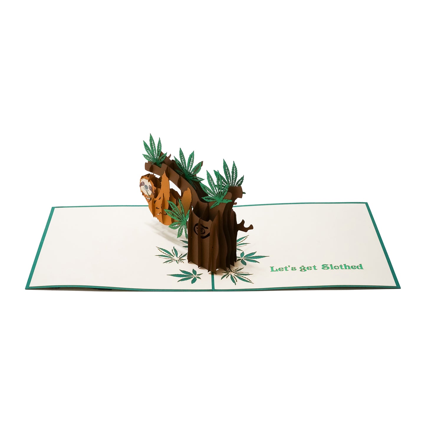 Get Slothed 3D Greeting Card