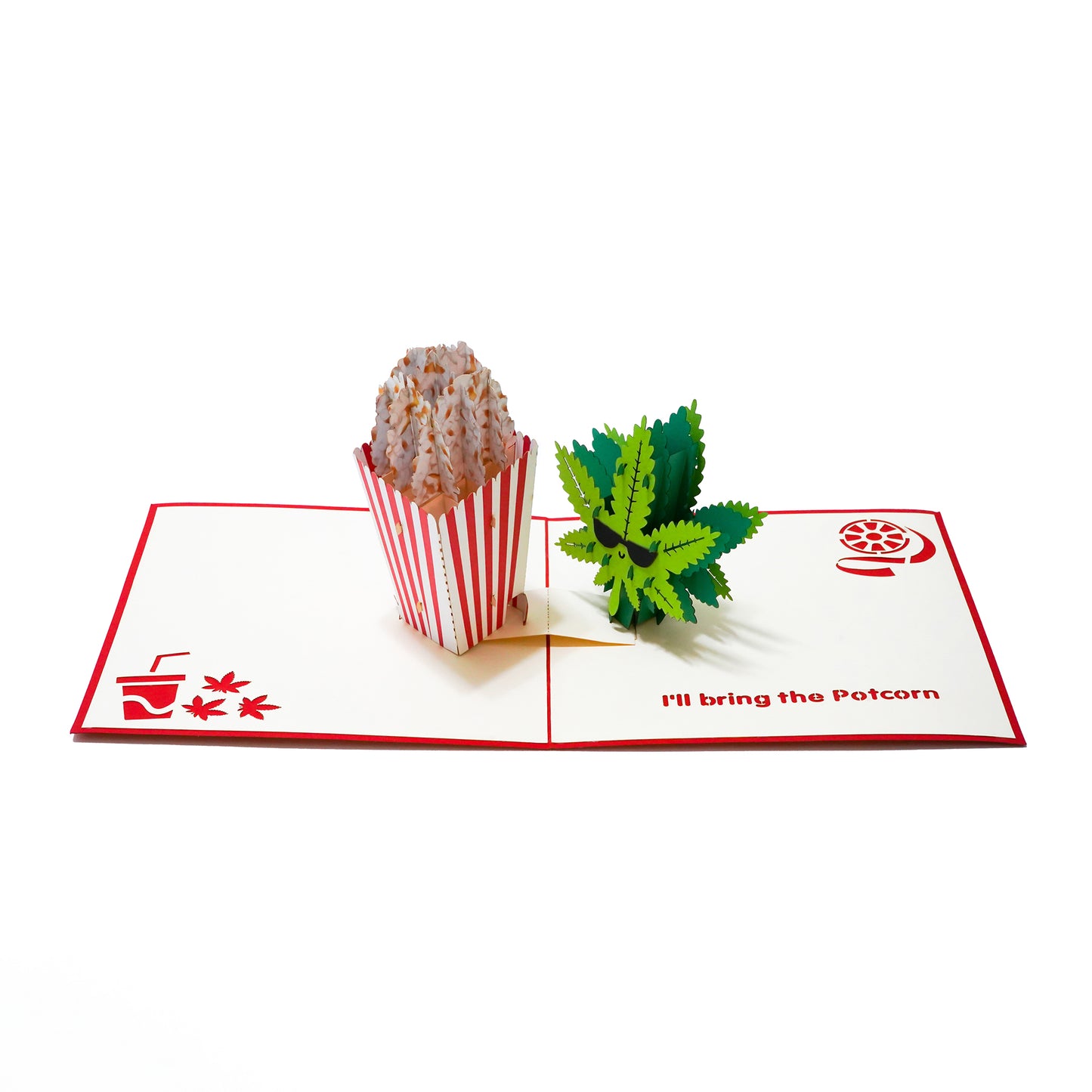 Movie Night 3D Greeting Card