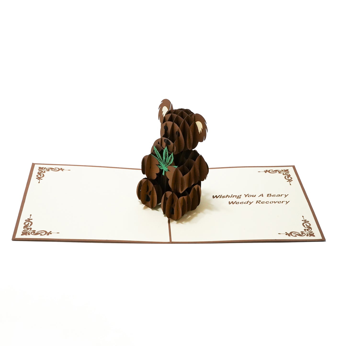 Beary Weedy Recovery 3D Greeting Card