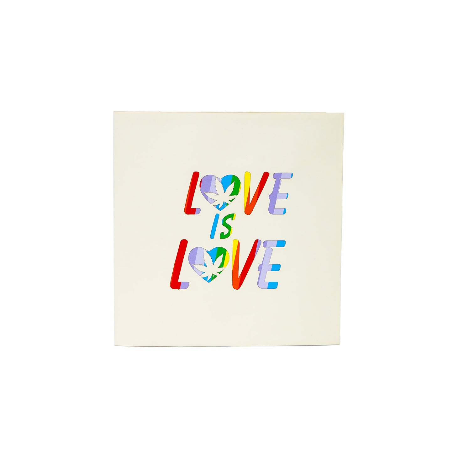 Love is Love 3D Greeting Card