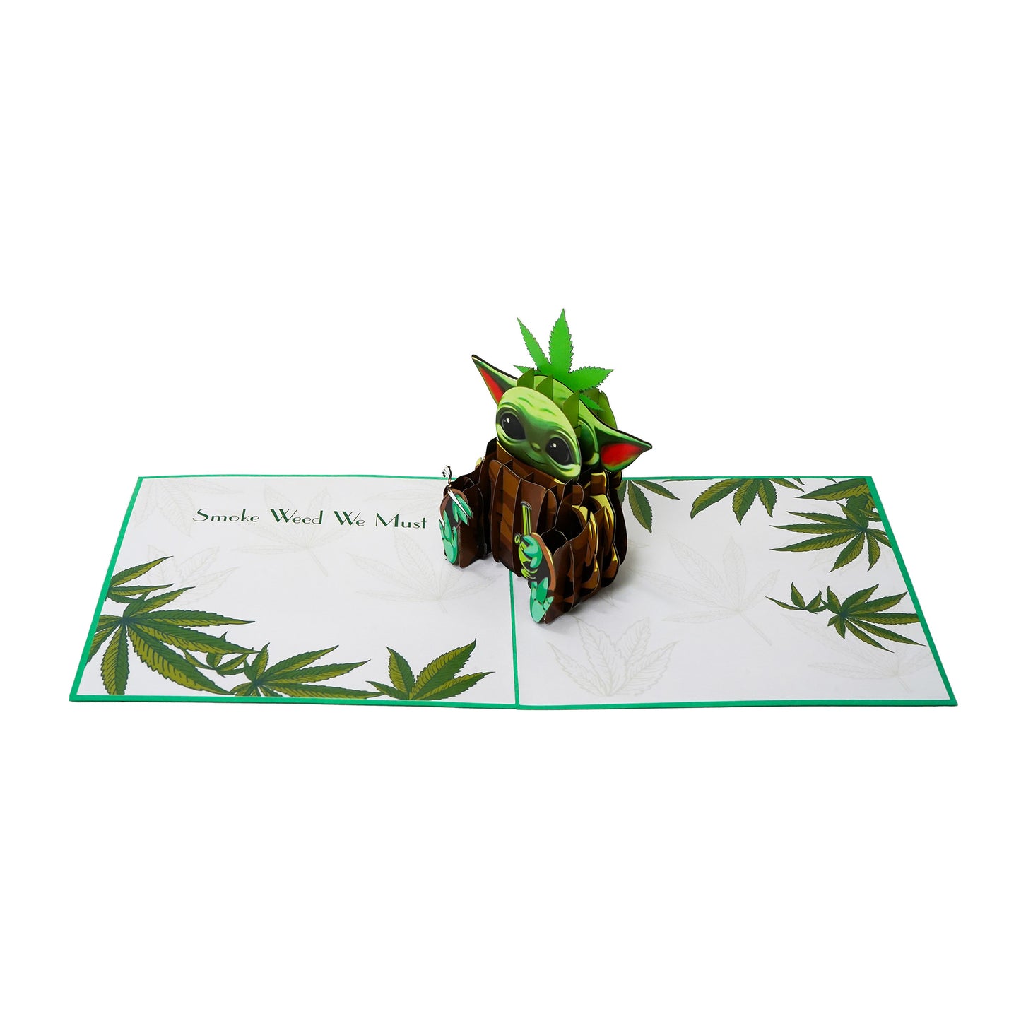 Green Friend Birthday 3D Greeting Card